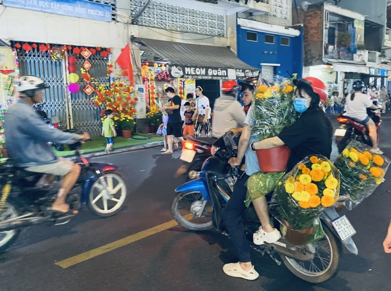 Sôi động chợ hoa xuân 