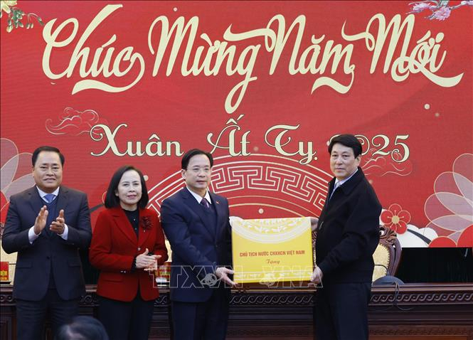 Chủ tịch nước Lương Cường thăm và làm việc với Tỉnh ủy Lạng Sơn -0