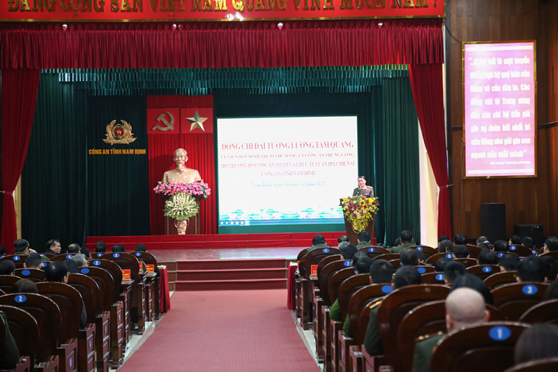 Công an tỉnh Nam Định giữ vững ANTT, tuyệt đối không để xảy ra bị động, bất ngờ -0
