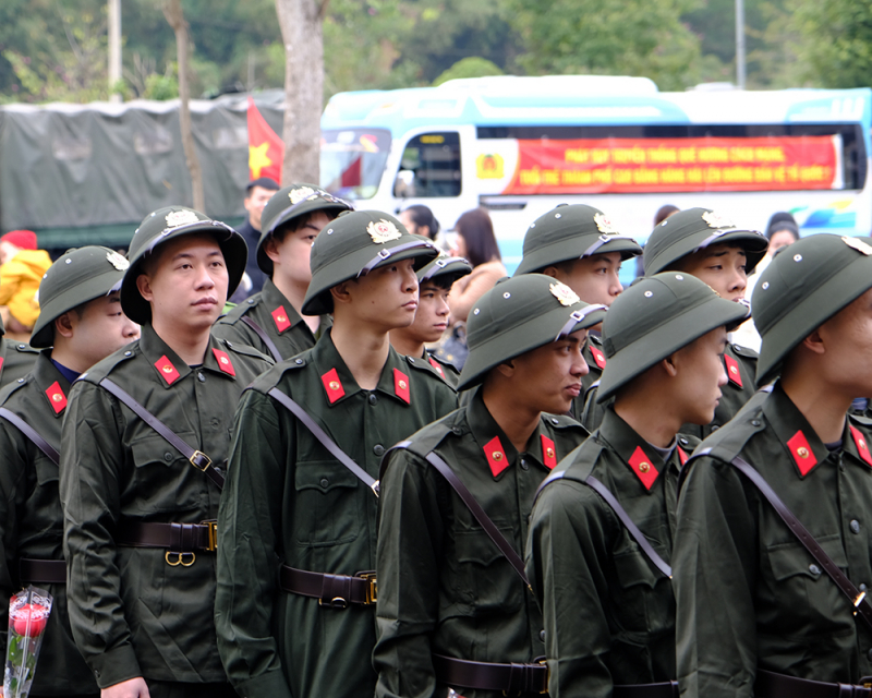 Hàng nghìn tân binh háo hức, sẵn sàng lên đường nhập ngũ -0