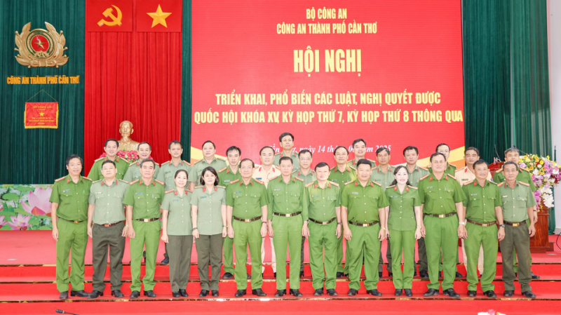 Công an TP Cần Thơ triển khai các luật được Quốc hội thông qua  -0