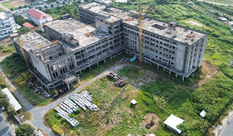Cận cảnh dự án bệnh viện nghìn tỷ nằm