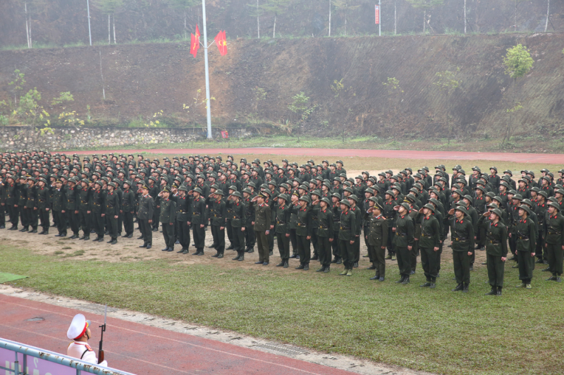 Khai giảng khóa huấn luyện công dân thực hiện nghĩa vụ tham gia CAND -0