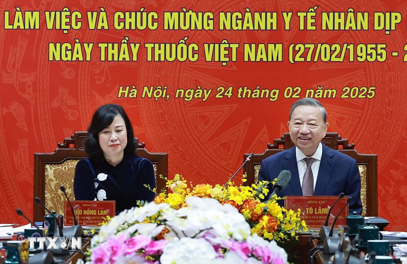 Toàn văn phát biểu của Tổng Bí thư Tô Lâm tại buổi làm việc với Bộ Y tế -0