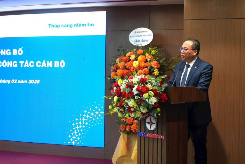 Công bố Quyết định bổ nhiệm Tổng giám đốc Tổng công ty Phát điện 1 -0