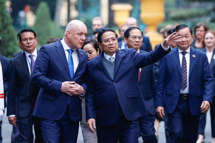 Thủ tướng Phạm Minh Chính chủ trì lễ đón Thủ tướng New Zealand thăm chính thức Việt Nam -0