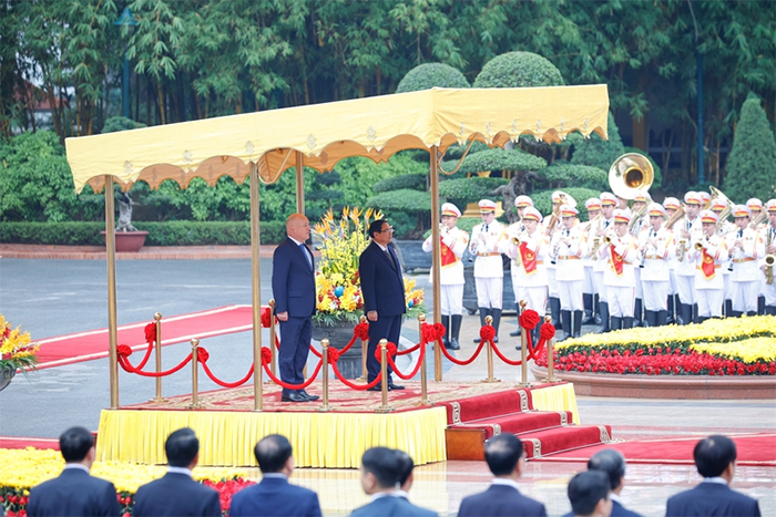 Thủ tướng Phạm Minh Chính chủ trì lễ đón Thủ tướng New Zealand thăm chính thức Việt Nam -0