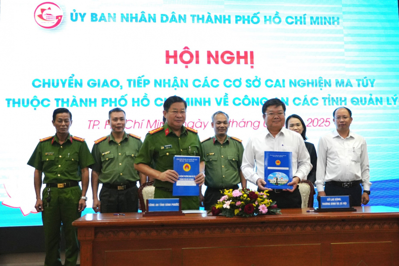 TP Hồ Chí Minh chuyển giao một số cơ sở cai nghiện ma túy cho Công an các tỉnh -1