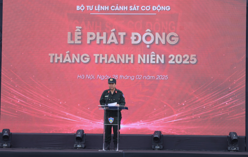 Tuổi trẻ Bộ Tư lệnh Cảnh sát cơ động phát động Tháng Thanh niên năm 2025 với nhiều hoạt động thiết thực, ý nghĩa -0