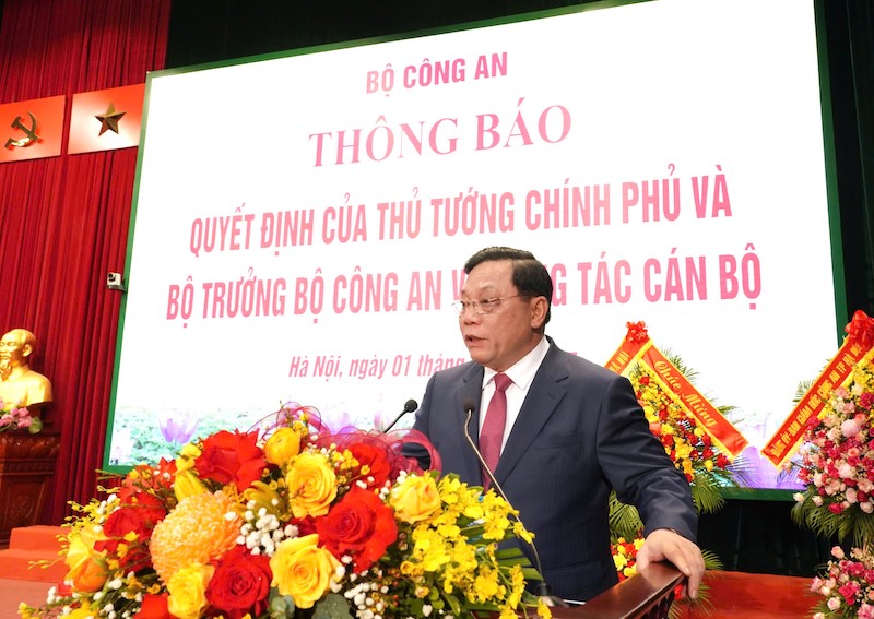 Công bố quyết định của Thủ tướng Chính phủ và Bộ trưởng Bộ Công an về công tác cán bộ -0
