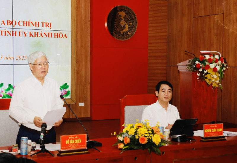 Công bố Quyết định kiểm tra của Bộ Chính trị Ban Bí thư đối với Ban Thường vụ Tỉnh ủy Khánh Hòa -0