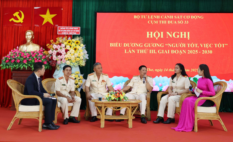 Cụm thi đua số 33 – Bộ Tư lệnh CSCĐ biểu dương, tôn vinh 80 gương “người tốt, việc tốt” -1
