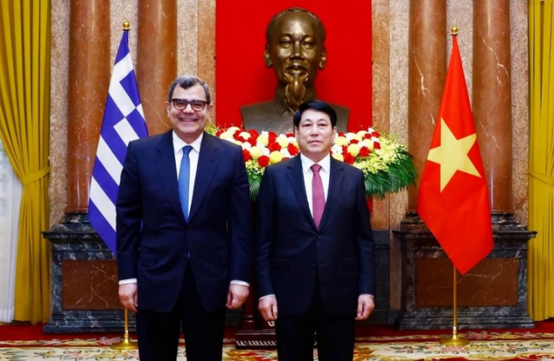 Chủ tịch nước Lương Cường tiếp Đại sứ các nước trình Quốc thư -0