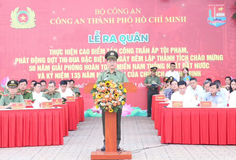 TP Hồ Chí Minh ra quân tấn công 5 loại tội phạm phức tạp, phát động thi đua đặc biệt  -0