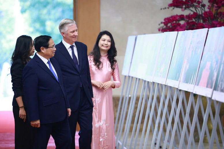 Thủ tướng Phạm Minh Chính hội kiến Nhà Vua Bỉ -0