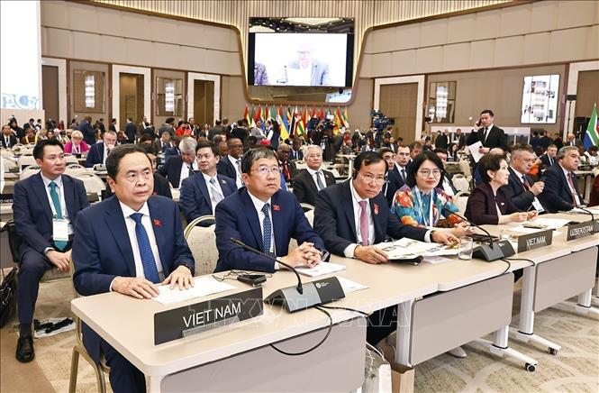 Chủ tịch Quốc hội Trần Thanh Mẫn phát biểu tại Phiên toàn thể cấp cao Đại hội đồng IPU-150 -0