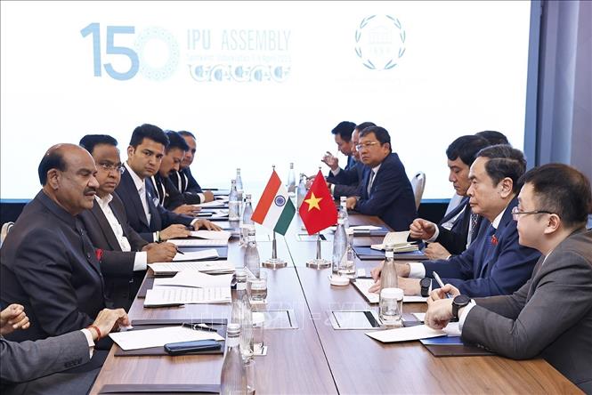 Chủ tịch Quốc hội Trần Thanh Mẫn gặp Chủ tịch Hội đồng Liên bang Nga và Chủ tịch Hạ viện Ấn Độ -0