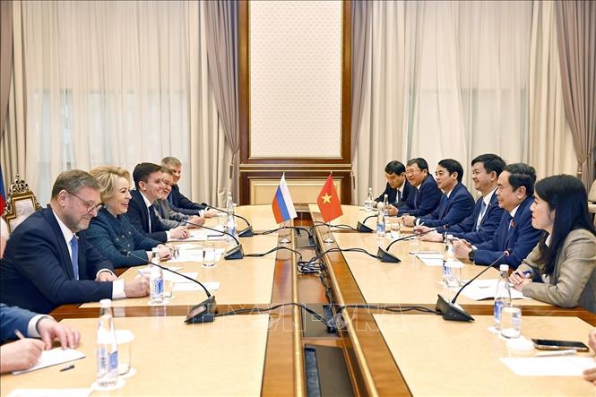 Chủ tịch Quốc hội Trần Thanh Mẫn gặp Chủ tịch Hội đồng Liên bang Nga và Chủ tịch Hạ viện Ấn Độ -0