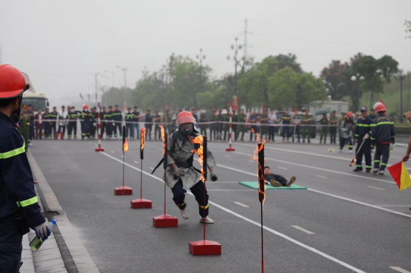 Công an tỉnh Thái Bình đoạt giải Nhất toàn đoàn hội thi thể thao về phòng cháy chữa cháy, khu vực II -1