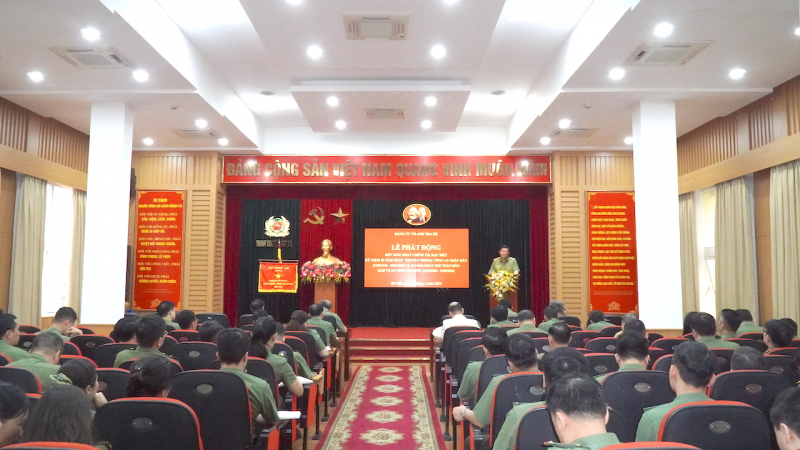 Thanh tra Bộ Công an phát động đợt sinh hoạt chính trị đặc biệt kỷ niệm 80 năm Ngày truyền thống CAND -0