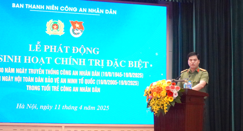 Tuổi trẻ CAND phát động đợt sinh hoạt chính trị đặc biệt kỷ niệm 80 năm Ngày truyền thống CAND -0