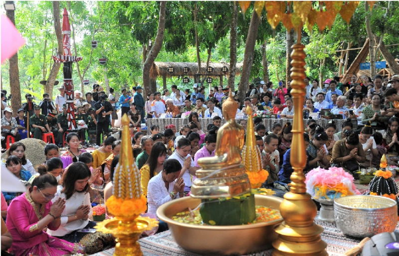 Độc đáo Tết Bunpimay của người Lào trên đất Tây Nguyên -0