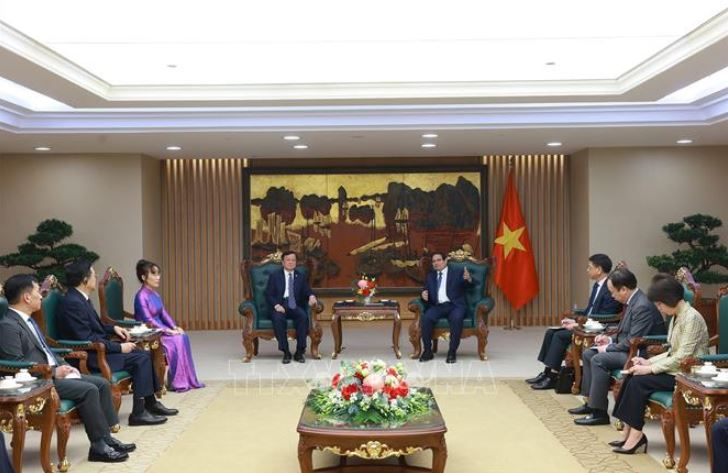 Thủ tướng Phạm Minh Chính tiếp Chủ tịch Tập đoàn tàu bay thương mại Trung Quốc -0