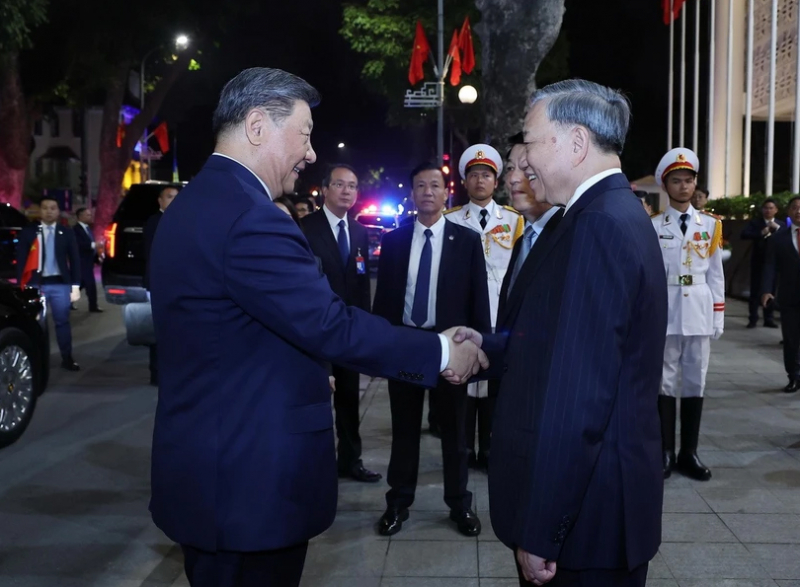 Chiêu đãi trọng thể chào mừng Tổng Bí thư, Chủ tịch nước Trung Quốc Tập Cận Bình -0