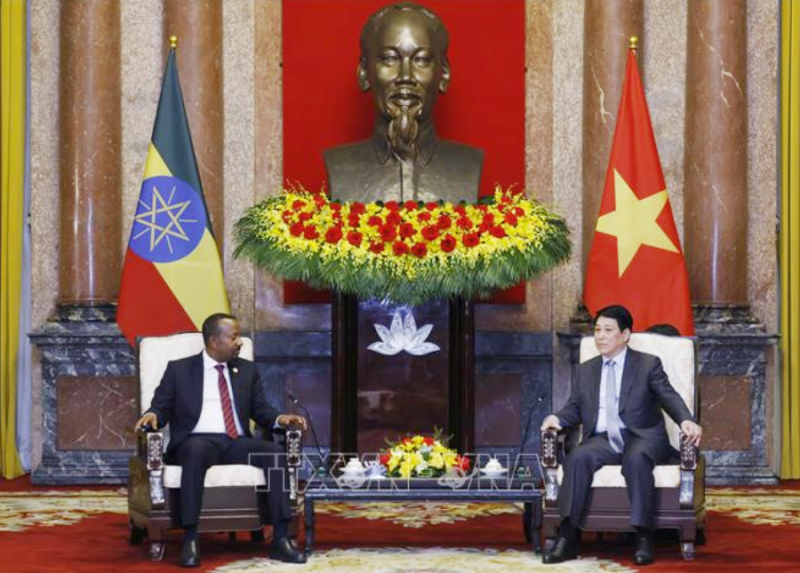 Chủ tịch nước Lương Cường tiếp Thủ tướng Ethiopia -1