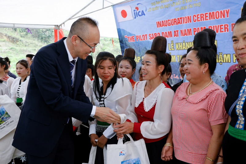 Khánh thành đập Sabo giúp giảm thiểu rủi ro lũ quét và sạt lở đất -0