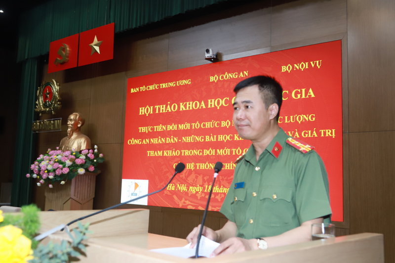 Lực lượng CAND đoàn kết, đồng lòng trong đổi mới, sắp xếp tổ chức bộ máy -1