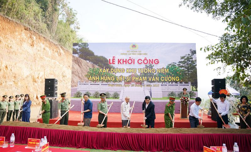 Khởi công xây dựng Khu tưởng niệm Anh hùng liệt sĩ Phạm Văn Cường -1