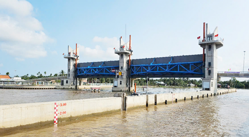 Khánh thành “lá chắn” ngăn mặn trên 500 tỷ đồng ở Sóc Trăng -0