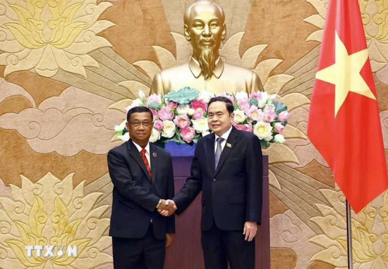 Chủ tịch Quốc hội Trần Thanh Mẫn tiếp Phó Chủ tịch Quốc hội Lào Suvon Luongbunmi -0