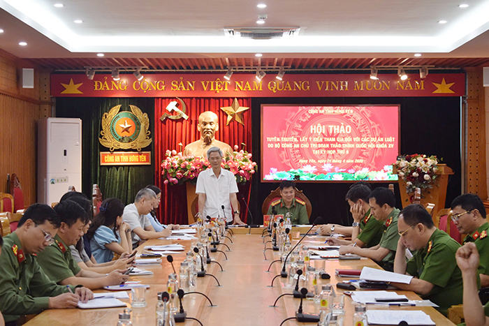 Cao Bằng, Hưng Yên lấy ý kiến xây dựng các dự án luật do Bộ Công an chủ trì soạn thảo -0