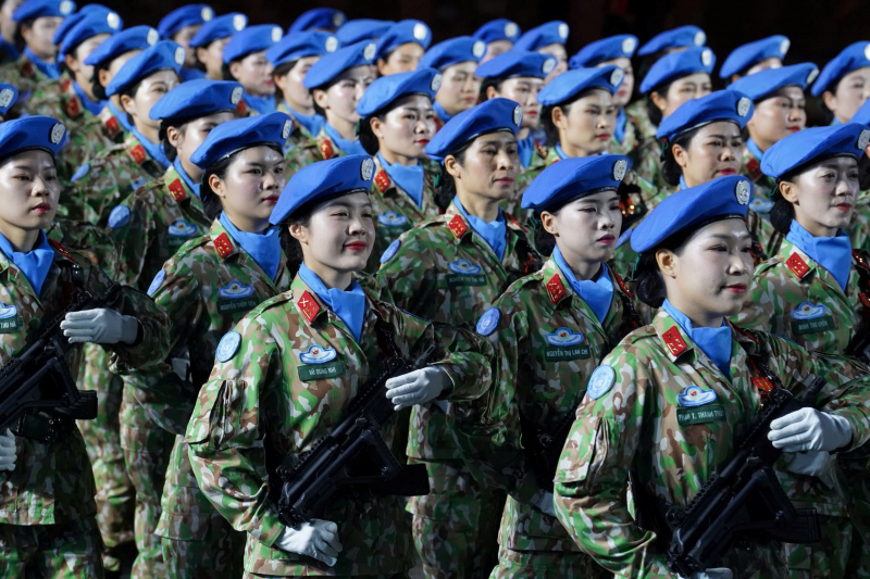 Đặc sắc hợp luyện diễu binh, diễu hành kỷ niệm 50 năm Ngày Giải phóng miền Nam -1