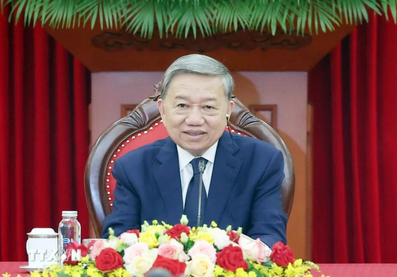 Tổng Bí thư Tô Lâm điện đàm với Tổng thống Nam Phi Cyril Ramaphosa -0