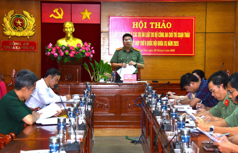 Công an nhiều tỉnh, thành lấy ý kiến xây dựng các dự án luật do Bộ Công an chủ trì soạn thảo -0