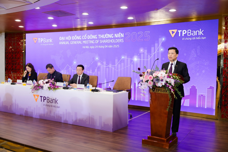 TPBank đặt mục tiêu lợi nhuận 9.000 tỷ đồng chia cổ tức 15% bằng tiền mặt và cổ phiếu -0