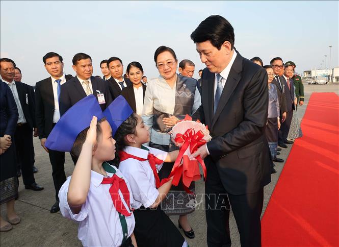 Chủ tịch nước Lương Cường kết thúc tốt đẹp chuyến thăm cấp Nhà nước tới Lào -0
