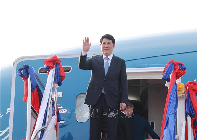 Chủ tịch nước Lương Cường kết thúc tốt đẹp chuyến thăm cấp Nhà nước tới Lào -0