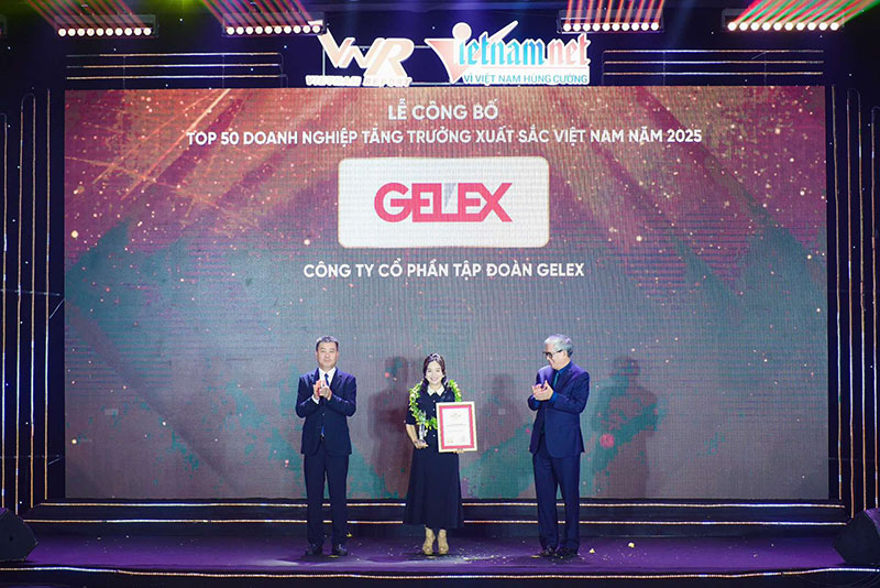 GELEX lần thứ 3 lọt Top 50 doanh nghiệp tăng trưởng xuất sắc Việt Nam -0