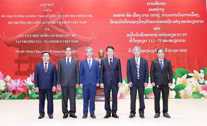 Bộ trưởng Lương Tam Quang gặp mặt cựu học viên Trường T12-75 -0