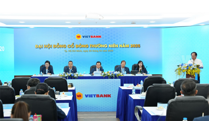 Vietbank đặt mục tiêu lợi nhuận tăng 55%, tăng vốn điều lệ lên 10.919,7 tỷ đồng trong năm 2025 -0