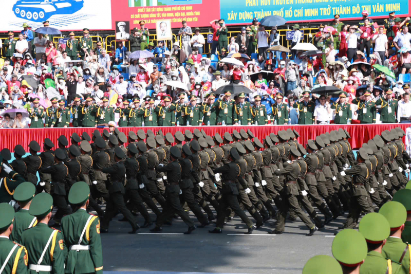 Đặc sắc hình ảnh diễu binh, diễu hành trong buổi tổng duyệt -0