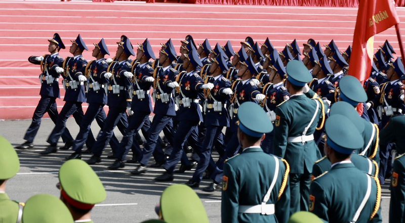 Đặc sắc hình ảnh diễu binh, diễu hành trong buổi tổng duyệt -2