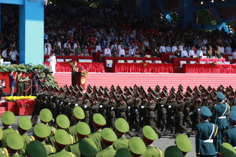 Đặc sắc hình ảnh diễu binh, diễu hành trong buổi tổng duyệt -9