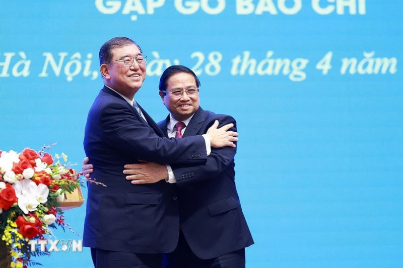 Thông cáo báo chí chung nhân chuyến thăm của Thủ tướng Nhật Bản Ishiba Shigeru -0