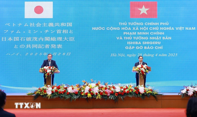Thông cáo báo chí chung nhân chuyến thăm của Thủ tướng Nhật Bản Ishiba Shigeru -0