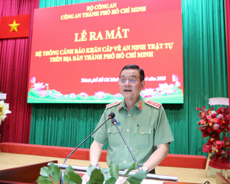 Công an TP Hồ Chí Minh ra mắt Hệ thống cảnh báo khẩn cấp về an ninh trật tự  -2